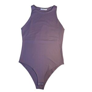 REORIA Purple Sleeveless Bodysuit